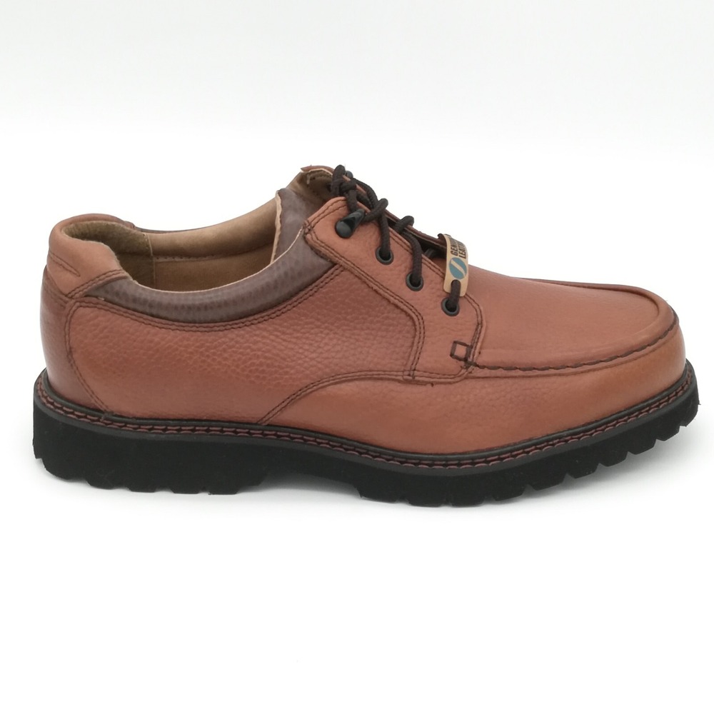 Jarman Shoes Mens Leather Dress Shoes Lace Up Casual Oxford Brown 12